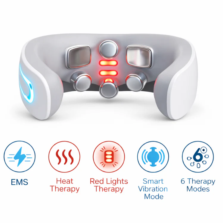 Ryzewell MagicPro 3.0 therapy modes: EMS, heat, red light, vibration